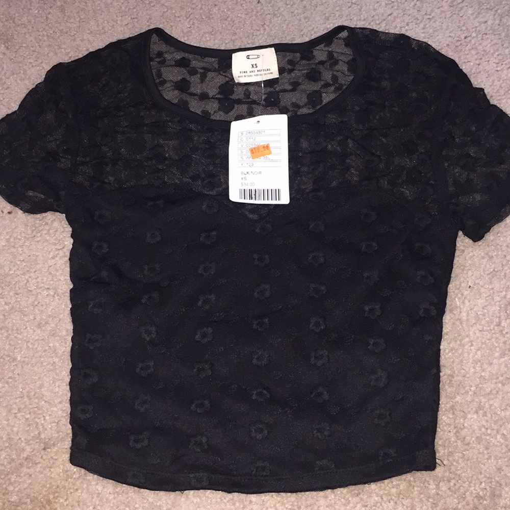 Urban outfitters mesh crop top
